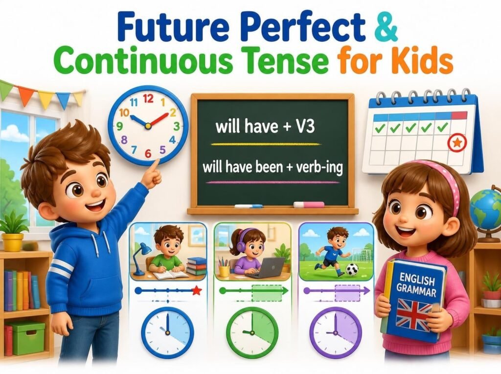 Future Perfect & Continuous Tense for Kids