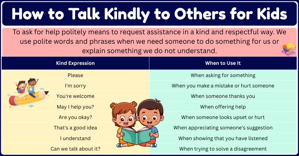 How to Talk Kindly to Others for Kids