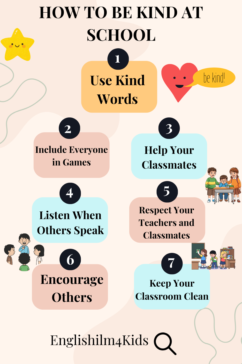 7 Simple Ways to Be Kind at School