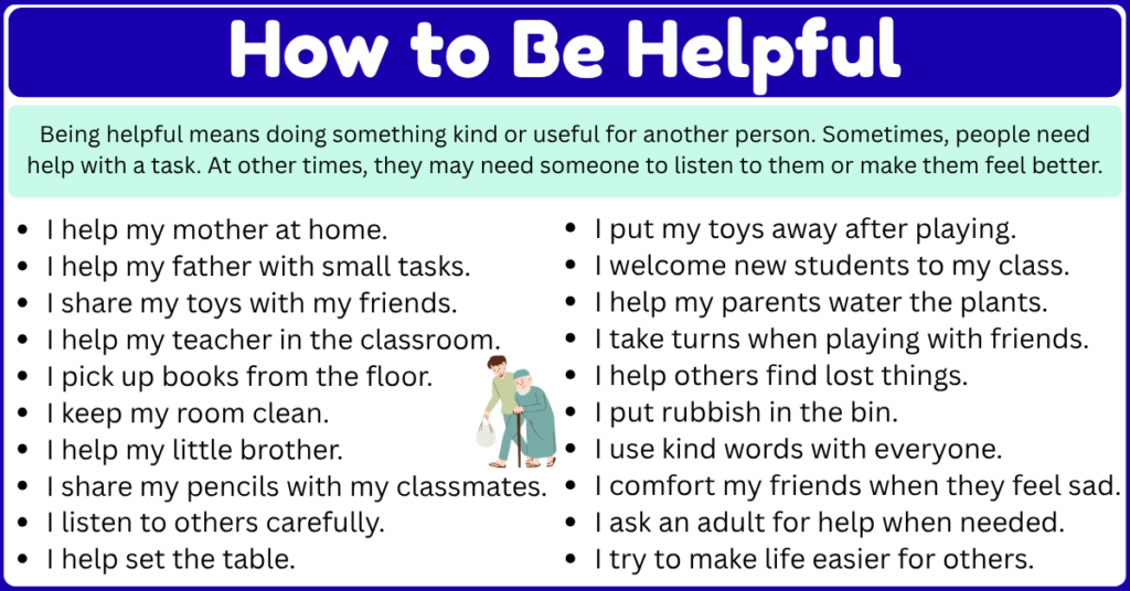 How to Be Helpful Simple Ways for Kids