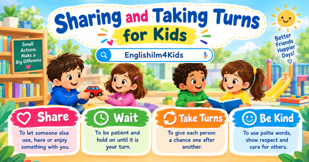Sharing and Taking Turns for Kids Easy Friendship Skills